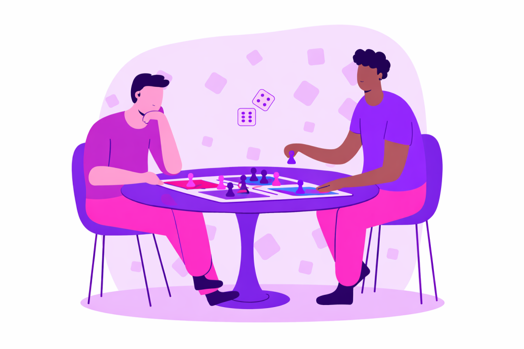 Purple game night battle